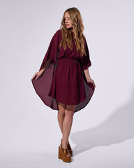 Short Cape Dress - KERSY STRAUSS