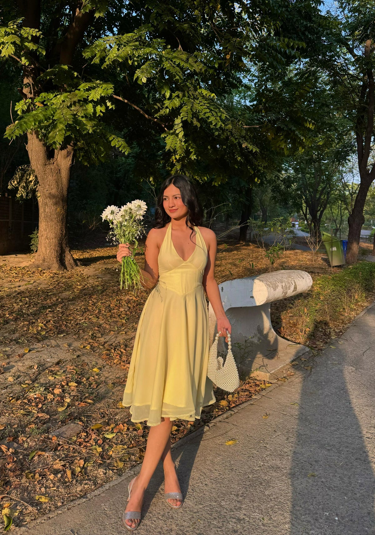 Etsy- Halter Neck Dress (Butter Yellow)