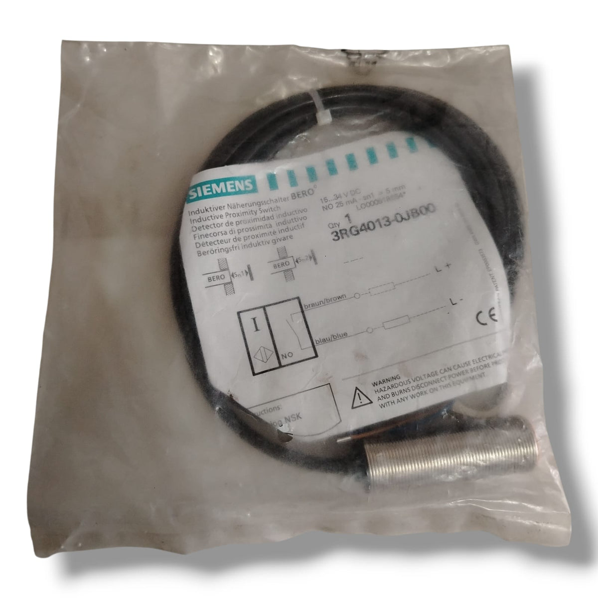 SIEMENS 3RG4013-0JB00 SENSOR INDUCTIVO