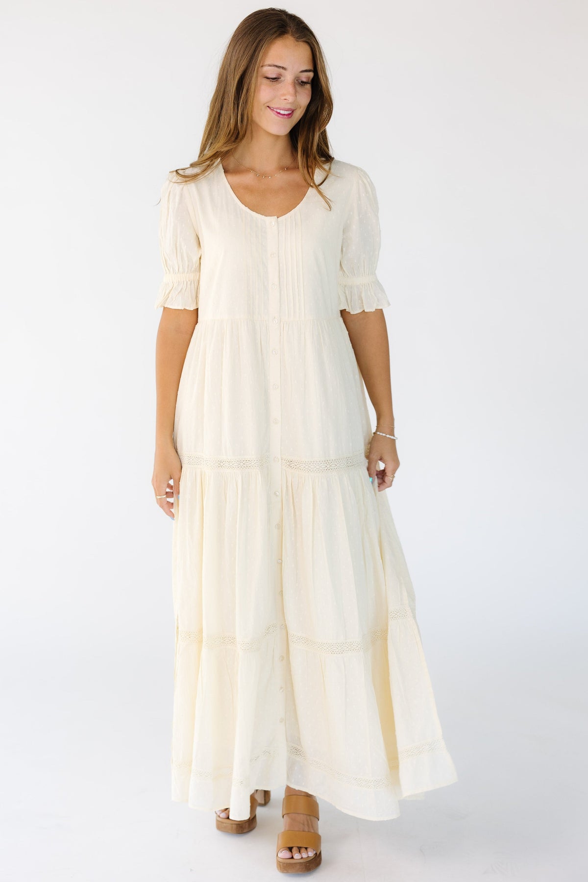 Citrus Cities Cream Dress for women and teens.