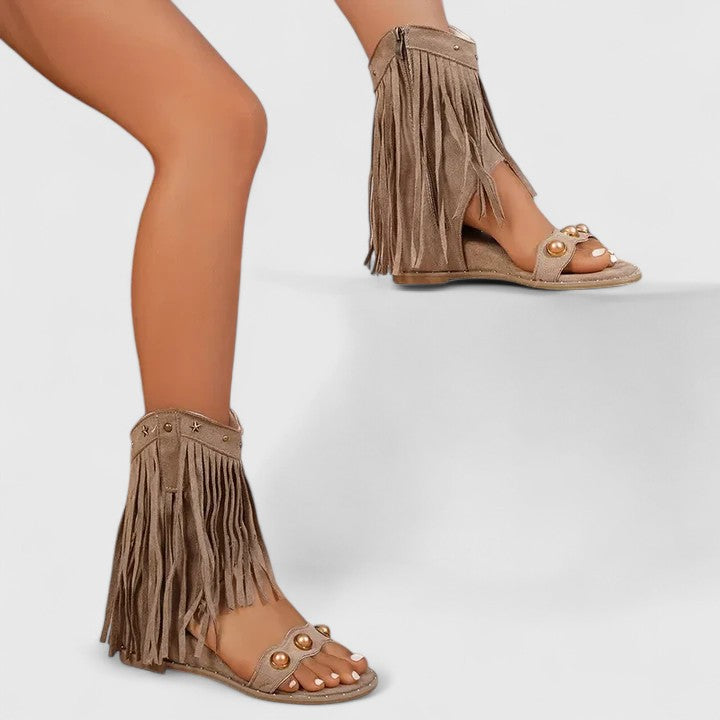 Women's Polished Slip-On Sandals
