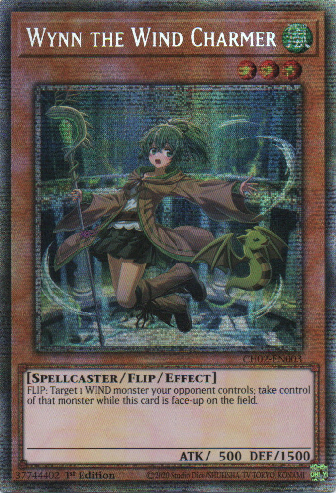 Wynn the Wind Charmer - CH02-EN003 - 1st Edition - Starlight Rare
