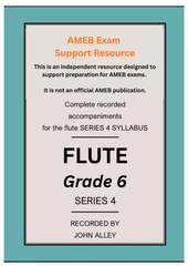Recorded accompaniments for AMEB Grade 6 Series 4 Flute Support resource