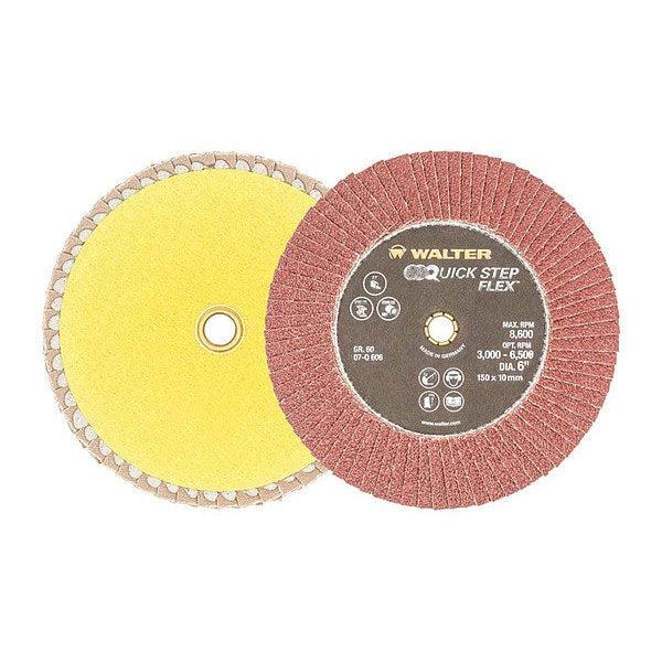 Walter Flexible Finish Flap Disc, 6" 60G