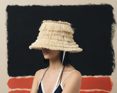 Lampshade Crochet Hat with fringes