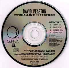 David Peaston : We're All In This Together (CD, Maxi, Promo)