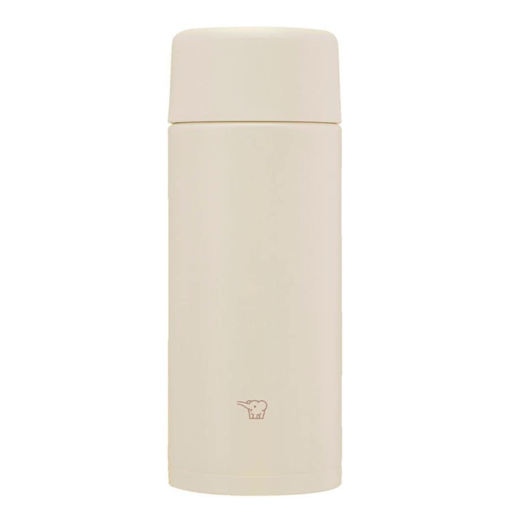 Zojirushi Sand Beige Stainless Steel Water Bottle 360ml with Seamless Cap Easy to Clean SM-ZB36-CM