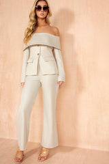 Laura Stone Straight Leg Trousers
