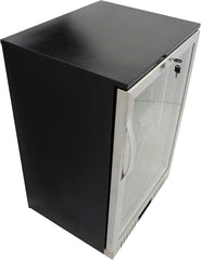 Procool Refrigeration Single Door Glass Front Stainless Steel Back Bar Cooler; 24" Wide, Counter Height Refrigerator