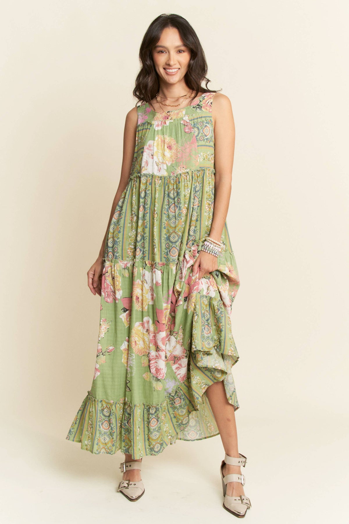 Tallulah Bloom Maxi Dress | Sage