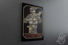 Acta Non Verba Canvas