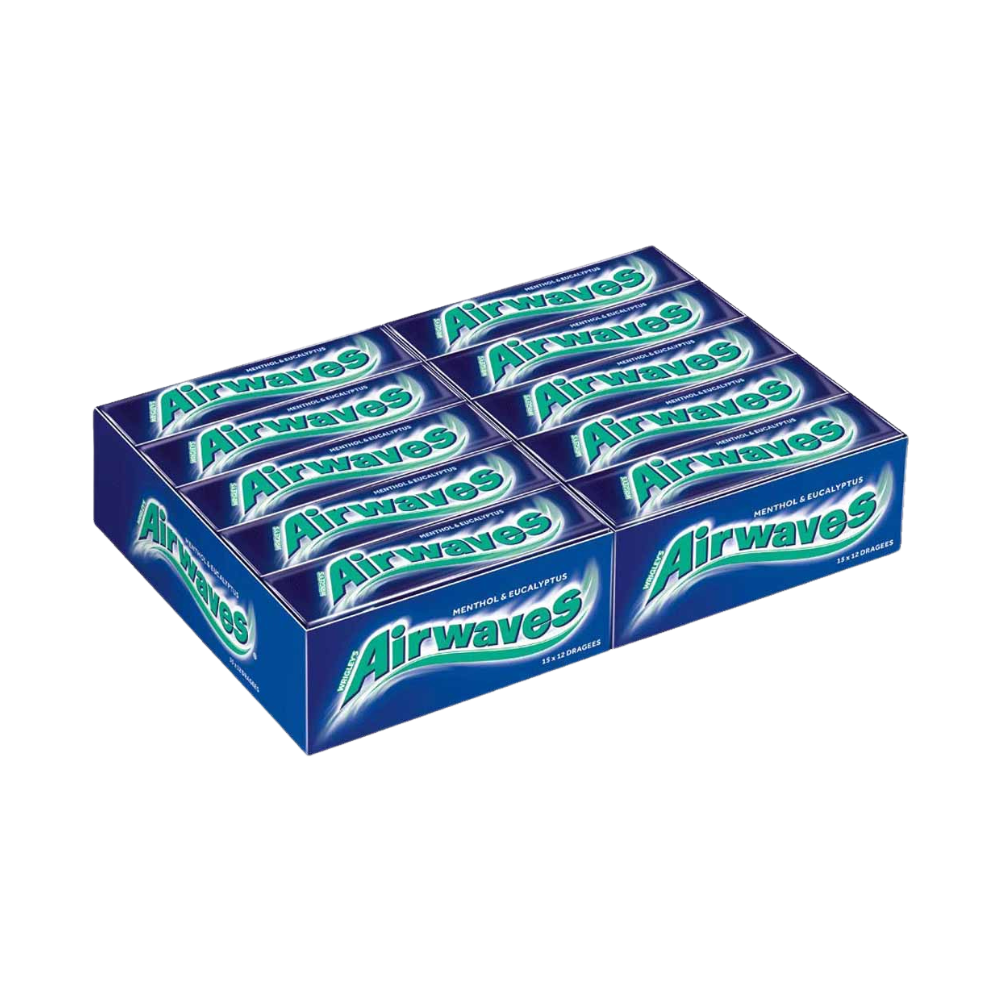 WRIGLEY'S - Airwaves Menthol & Eukalyptus - MHD: 17.08.2026