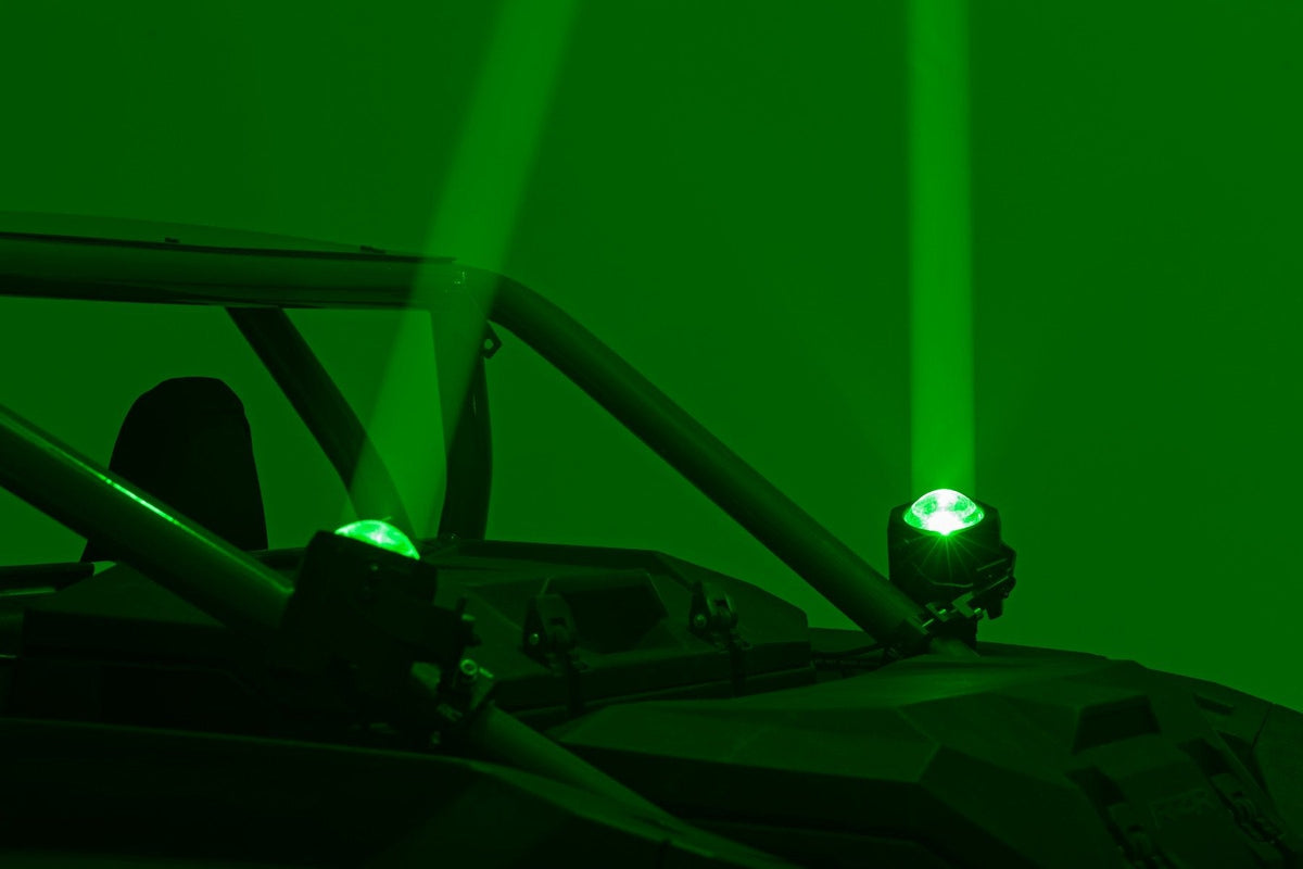 RC V2 Lazer UTV Whip Light Kit – 2400 Lumen Multicolor LED Pair | Complete Off-Road Lighting Package