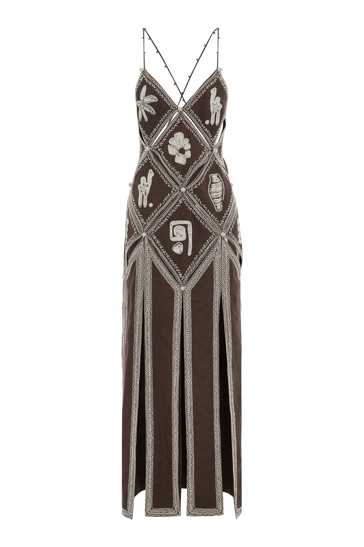 ALEMAIS CONTEMPORARY WARDROBE DRESS_MIDI LEANDRA CORDED SLIP MIDI DRESS