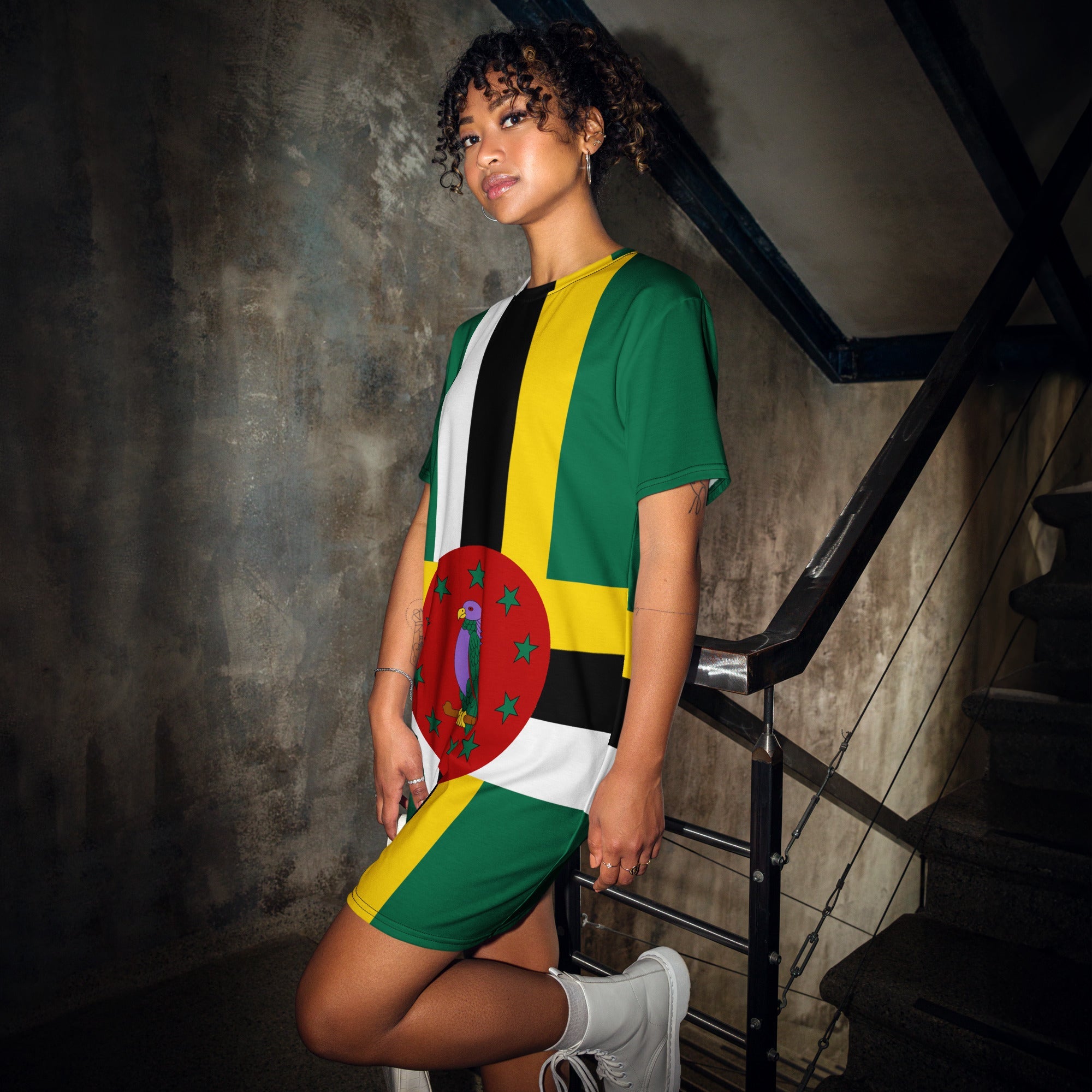 Dominica Flag - T-shirt dress