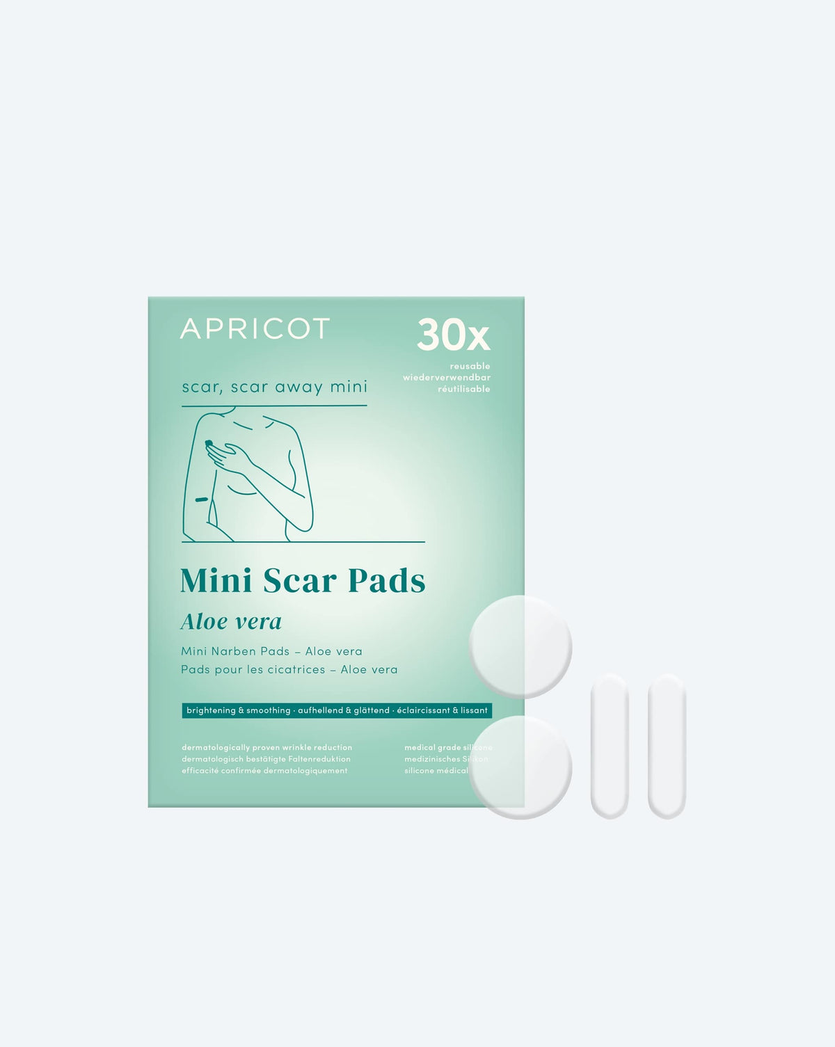 APRICOT Narben Pads mit Aloe vera für kleinere Narbenpartien
