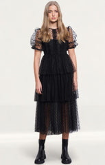 Amy Lynn Annie Spot Mesh Dress