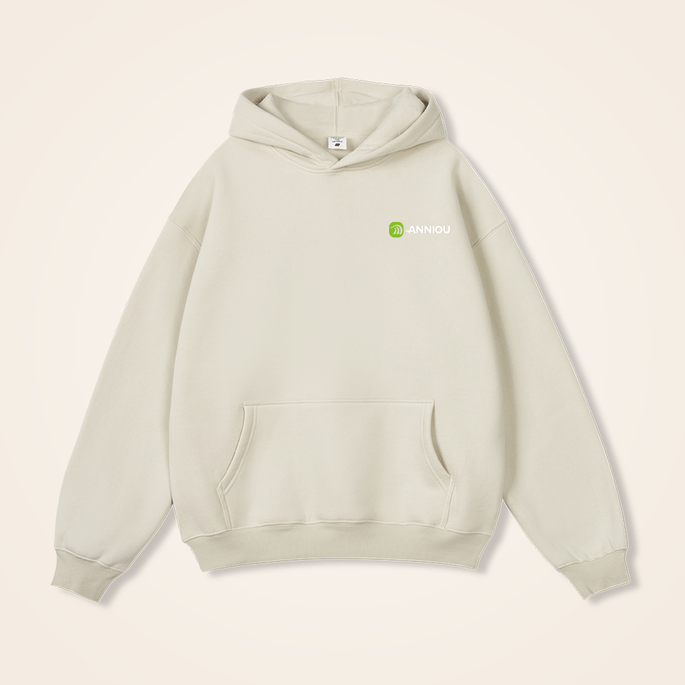 apricot 350gsm fleece pullover hoodie