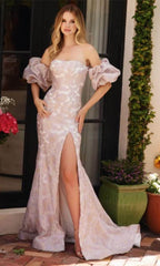 Ava Presley 40033 - Pastel Shades Fitted Bodice Prom Gown Prom Dresses
