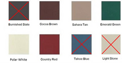 24'W x 48'D Free Standing Gable Cover w/ Color Sheets & Trim