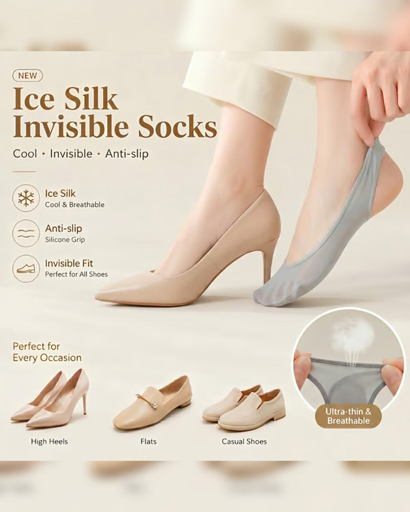 Women's Ice Silk Invisible Ultra-thin Stockings