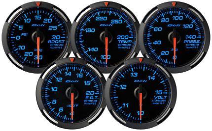 DEFI DF Red Racer 60mm PSI Pressure Gauge - DF11602