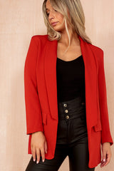 Brielle Red Longline Blazer