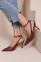 Sloane Wine Court Heels