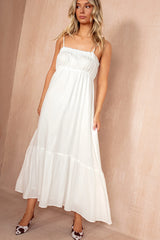 Tessa White Cotton Cami Dress