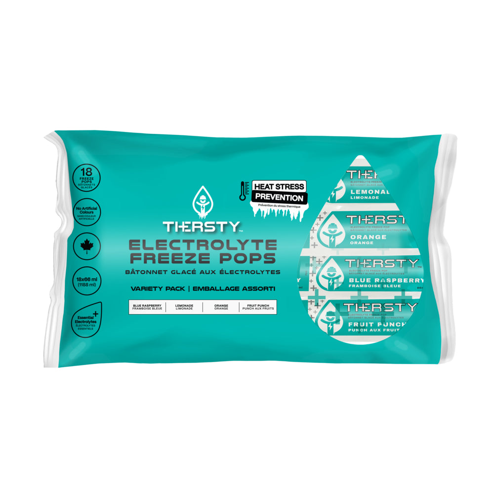 Thersty Electrolyte Freeze Pops - Mixed Flavours - 252 Pack