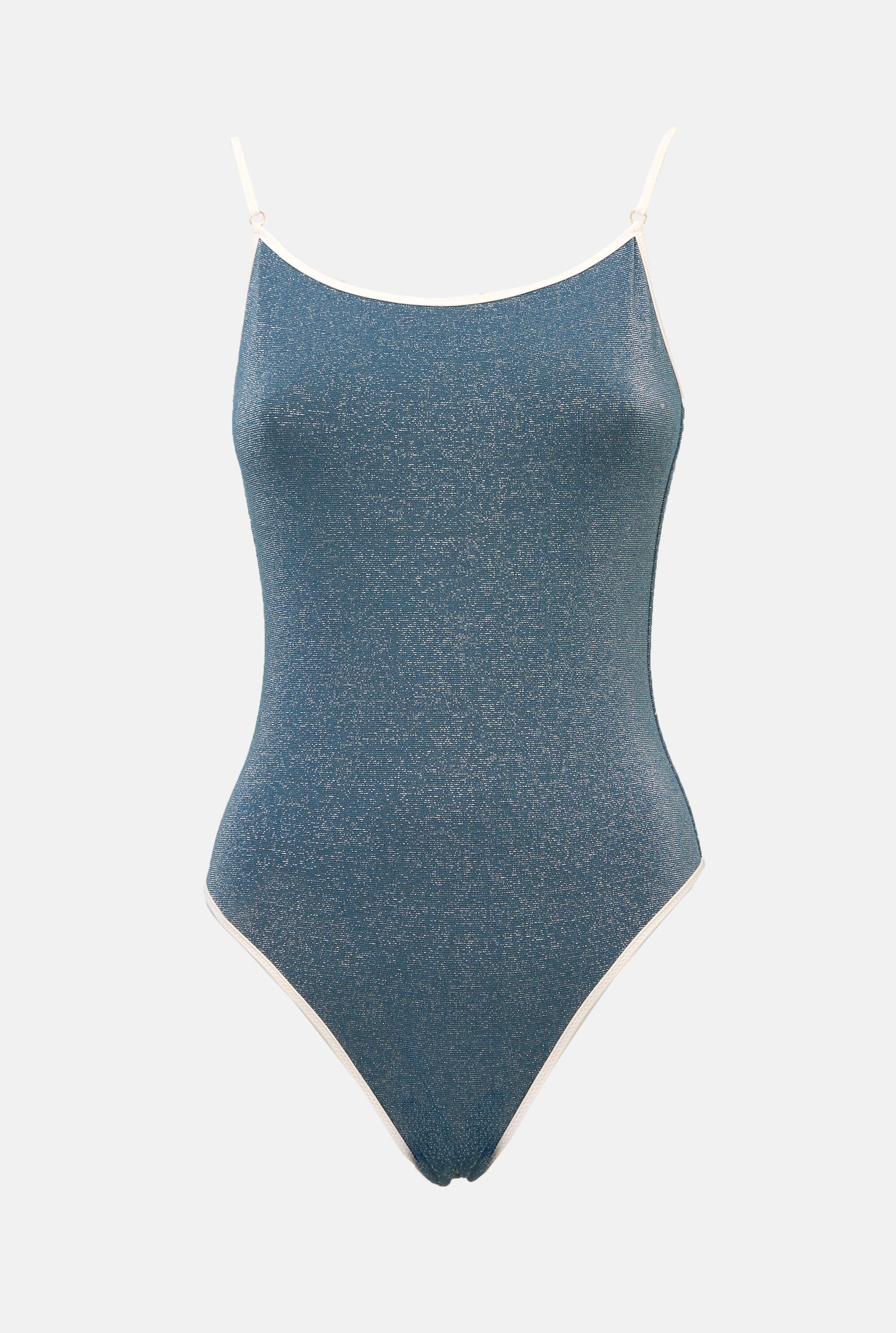 BAÑADOR MERCE LÚREX BLUE Swimwear Wapa Swimwear