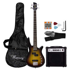 Bajo eléctrico MERCURY set amplificador 20W + accesorios 14SETEB001