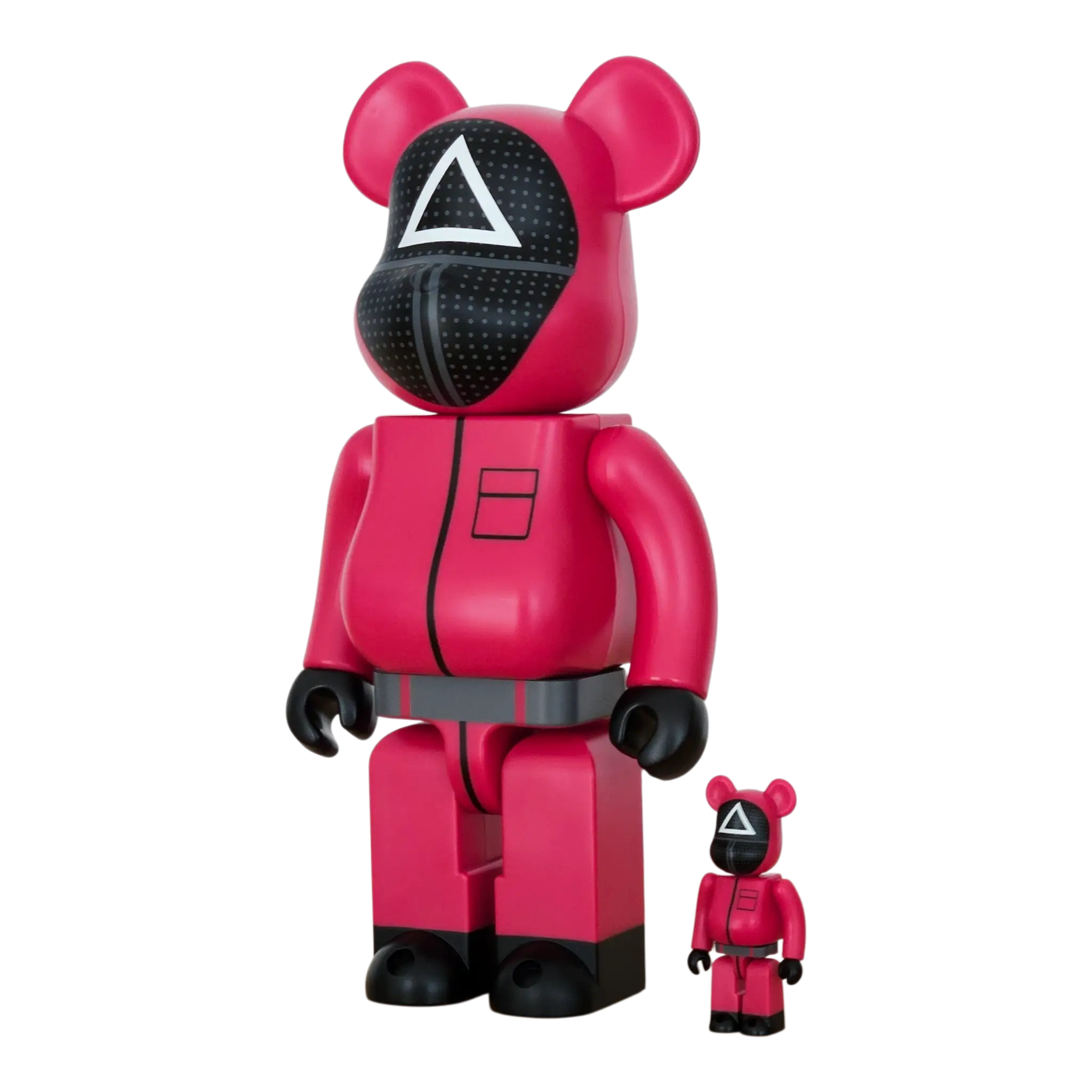 Bearbrick Squid Game Guard "Triangle" 100%+400% schräg