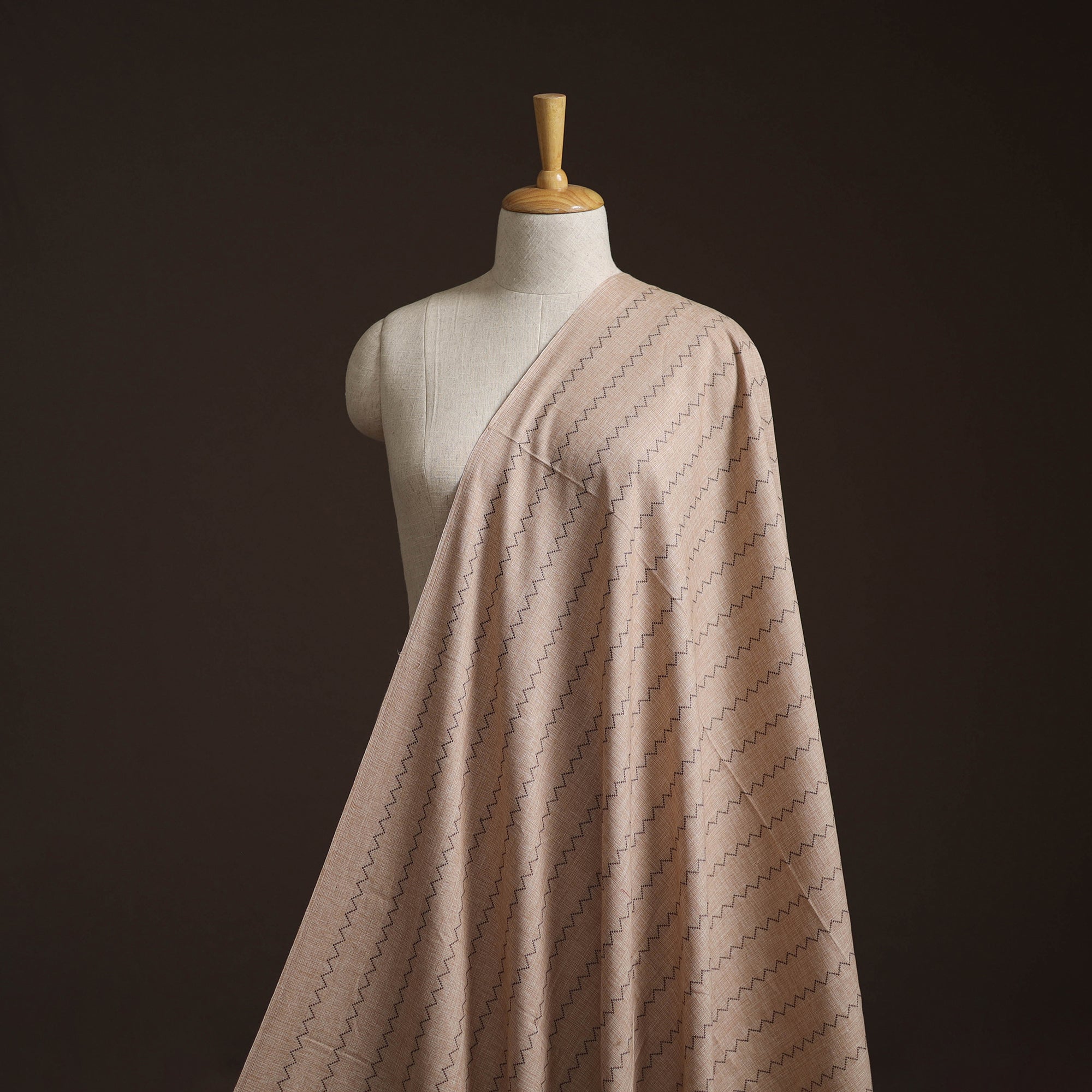 Prewashed cotton jacquard fabric 44 - handcrafted