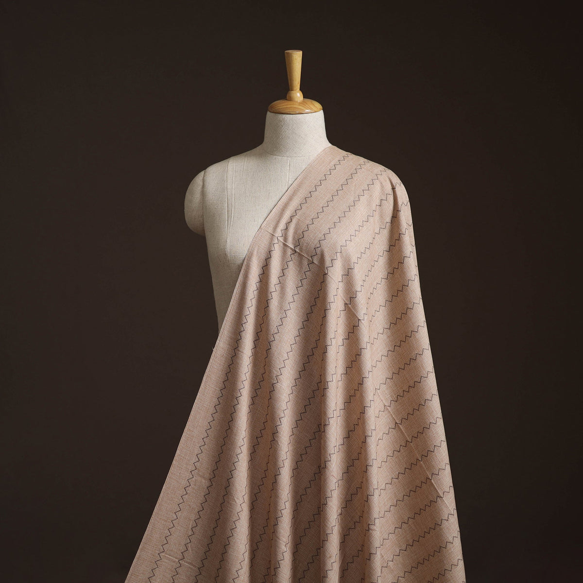 Prewashed cotton jacquard fabric 44 - handcrafted