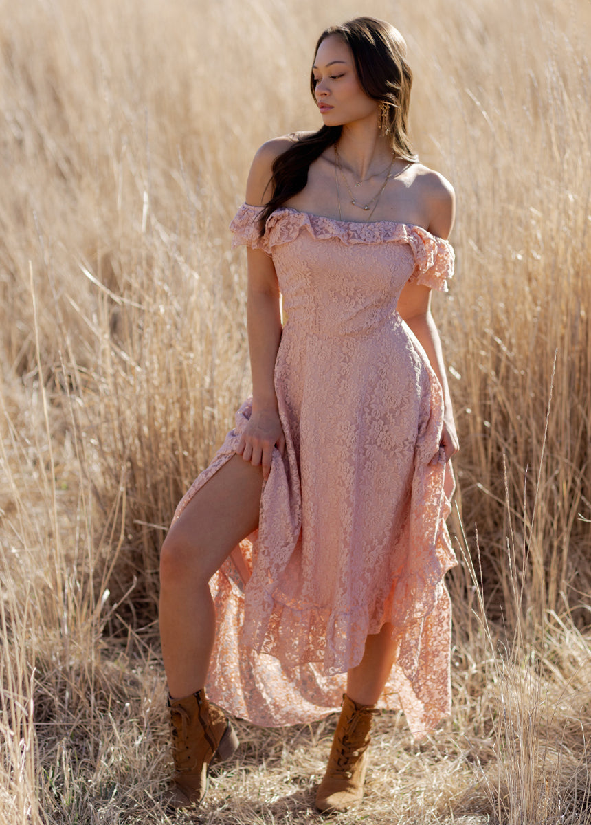 Bette Dress in Dusty Pink