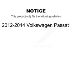 Front Rear Disc Brake Rotors And Ceramic Pads Kit For Volkswagen Passat