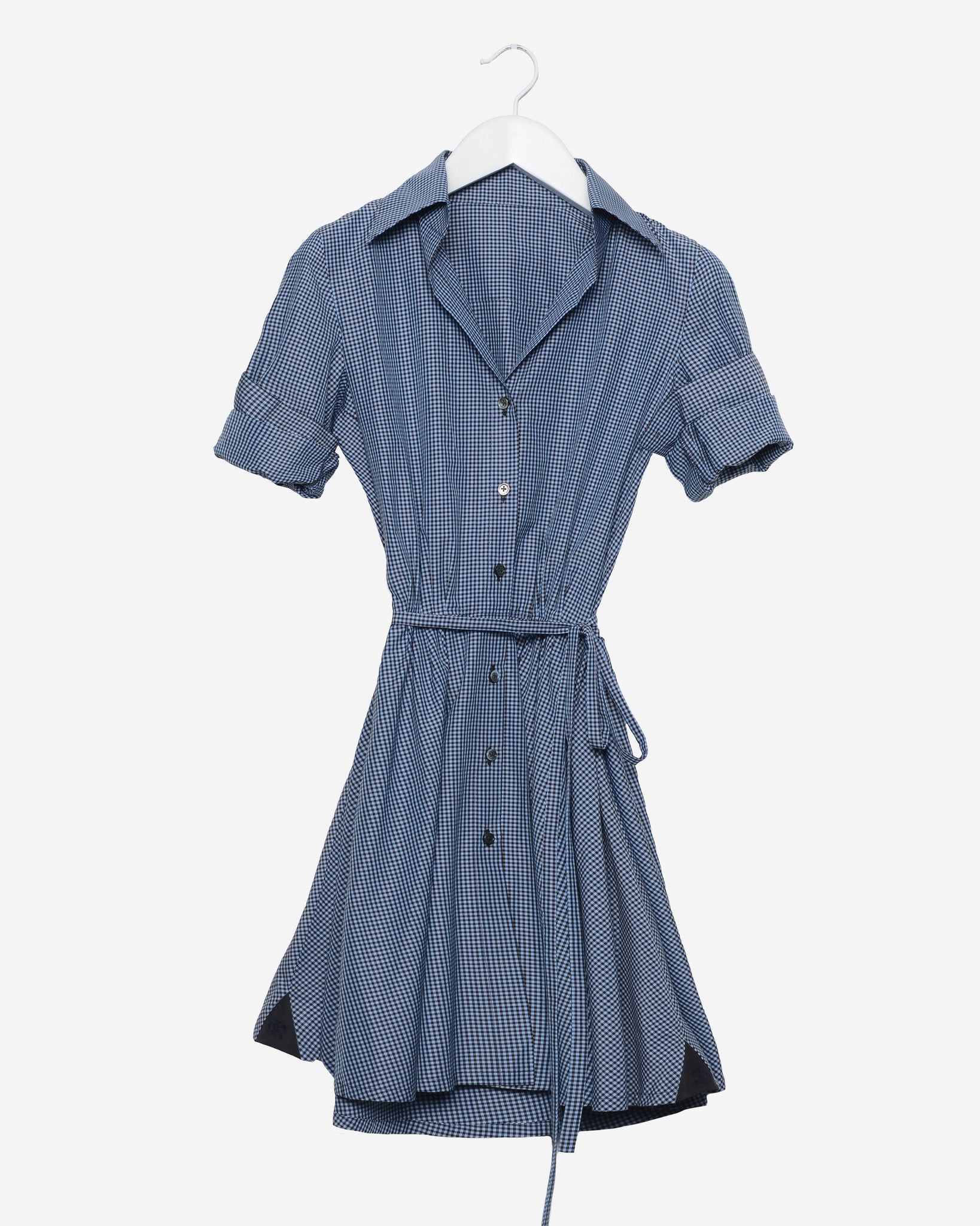 Sabrina - Black and Blue Gingham