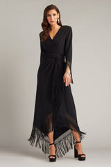 Azie Fringe Midi Dress