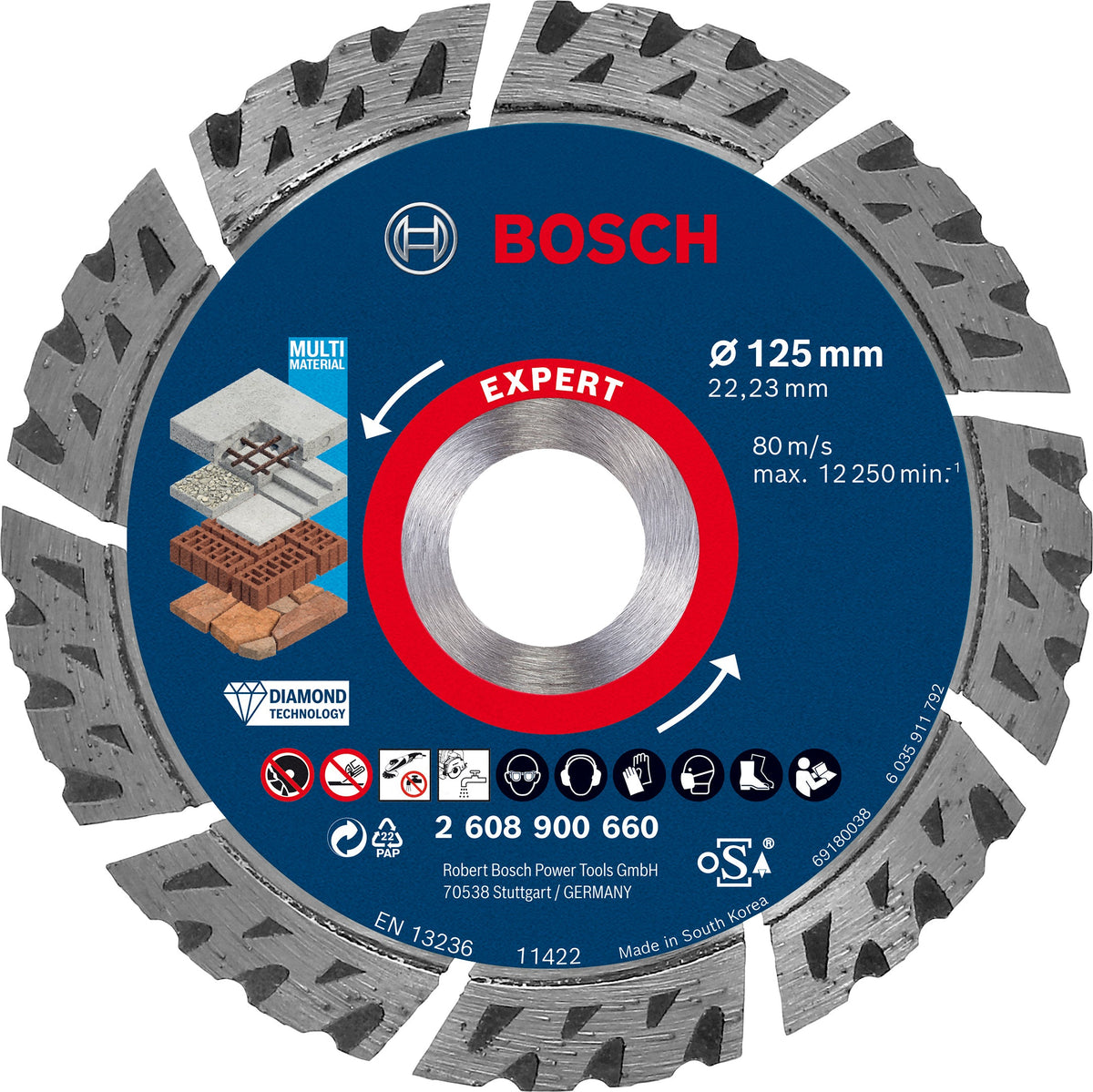 Bosch Kappeskive Multi Expert 125X22X2,2 X12 Mm