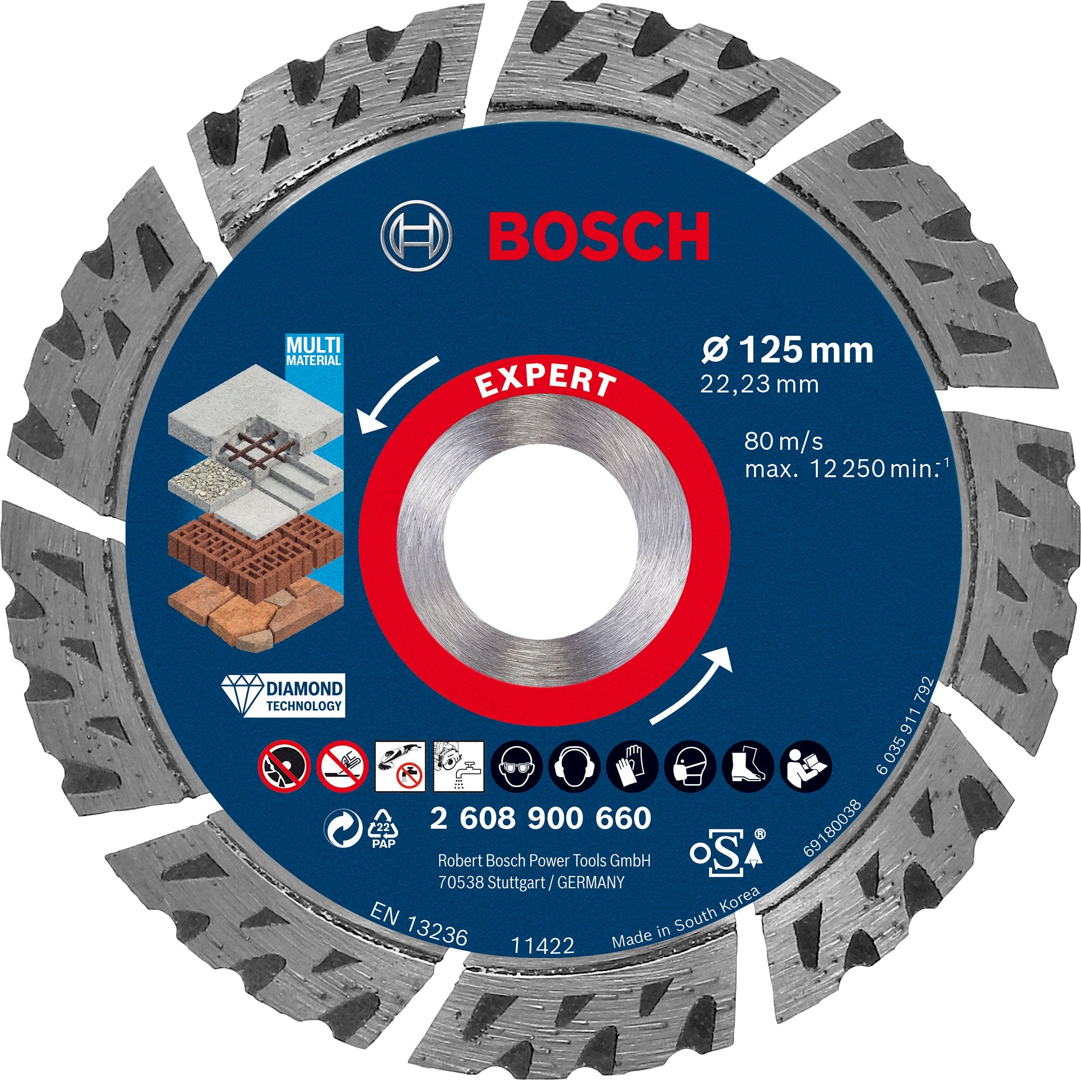 Bosch Kappeskive Multi Expert 125X22X2,2 X12 Mm