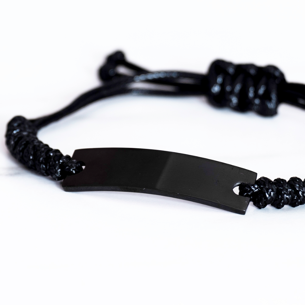 You & Me Bracelet Gift for Husband And Boyfriend Him Men Birthday Christmas Stainless Steel Rope Bracelet – view 3