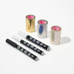 [BUNGU JOSHI HAKU] Uchihaku Popular 3 Colors & Glue Pen Set / Uchihaku - bungu