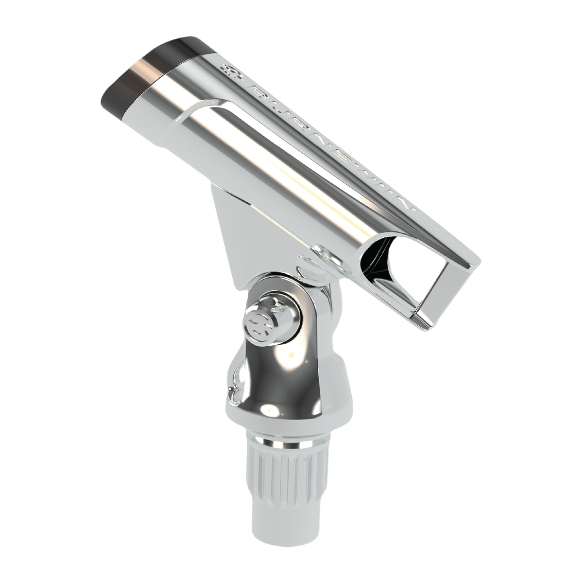 The Burnewiin RH8420 Stainless Steel Rod Holder, portrait view.