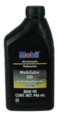 ACEITE PARA ENGRANES, MOBIL LUBE, HD 80W90, 946 ML.