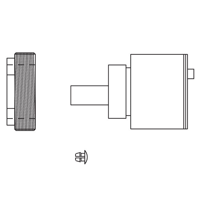 Speakman RPG05-0701 SNGLE LEV CARTRIDGE & RETAINING NUT
