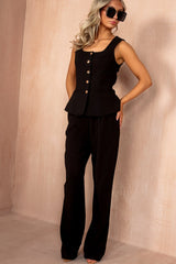 Jo Black Tailored Straight Leg Trousers