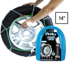 Green Valley TXR9 Winter 9mm Snow Chains - Car Tyre for 14 " Wheels 25x8,5R14