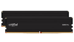 DDR5 UDIMM memory kit with two black Crucial DDR5 Pro modules