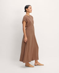 womens-tencel-short-sleeve-midi-dress-carob-brown